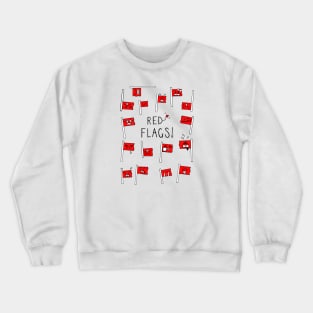 Red Flags - White Variation Crewneck Sweatshirt